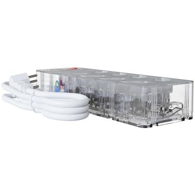 Filtro de Linha com Proteção DPS 3P Energia 8 Clamper Transparente
