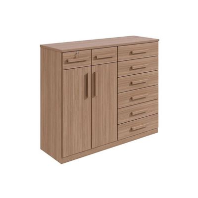 Cômoda de Quarto Toronto New c/ 2 Portas e 8 Gavetas Branco - Lopas