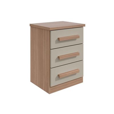 Mesa Cabeceira Baião c/ 3 Gavetas Branco - Lopas