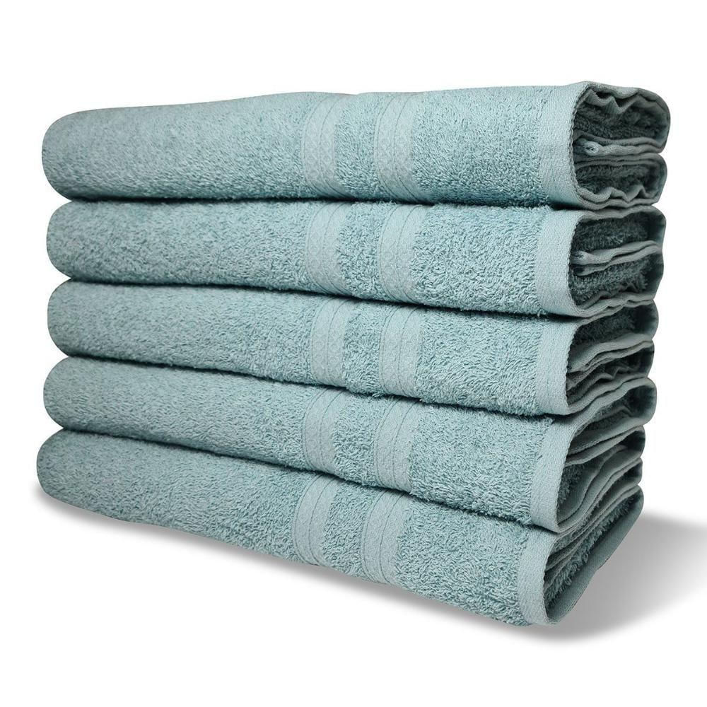 5 Toalhas Super Felpudas Grande E Grossa Algodão 80x150 Verde