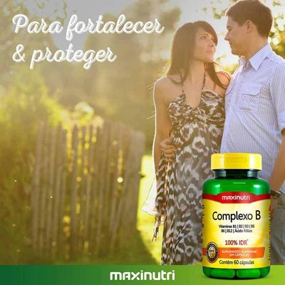 Kit 02 Complexo B Vitaminas100% Idr Maxinutri 60 Capsulas