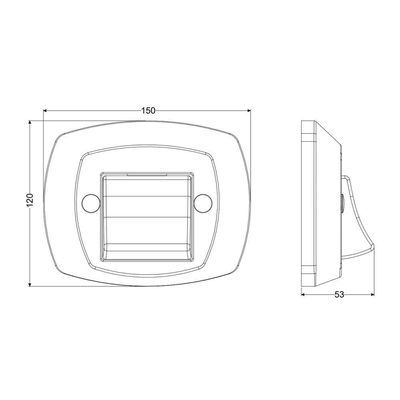 Acabamento Completo De Abs Para Válvula De Descarga Docol Censi Cromado/preto