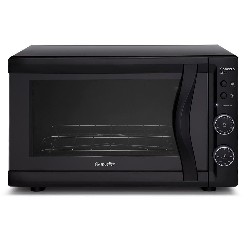 Forno Elétrico de Bancada Sonetto Stile 44L 127V Preto Fosco