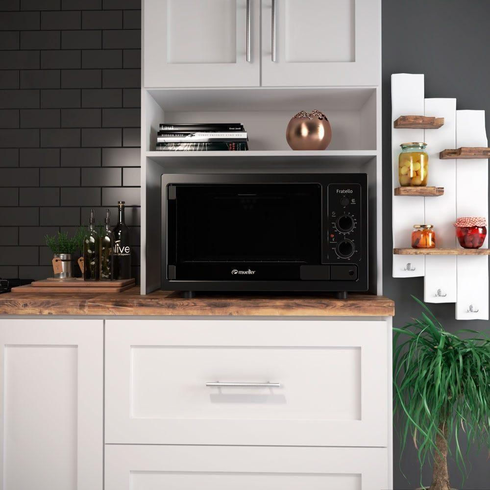 Forno Elétrico de Bancada Mueller Preto Fosco 44L 220V