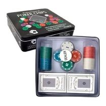 Poker Chips Profissional 100 Fichas Numerada + 2 Baralhos