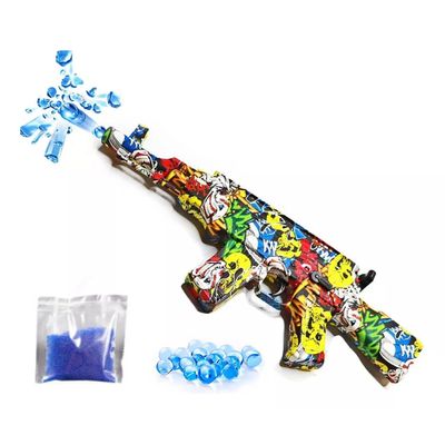 Fuzil Ak 47 Brinquedo Atira Bolinha Gel Elétrica + Muniçoes MS Comercial