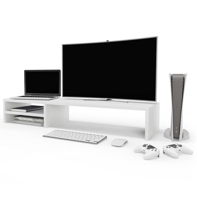 Suporte Para Monitor Stand Home Office Lap 90 cm L03 Branco - Lyam