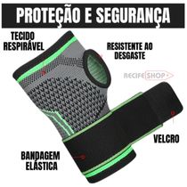 Kit 2 Munhequeiras Compressão Elástica Ortopédica Suporte Completo para Ambos os Punhos