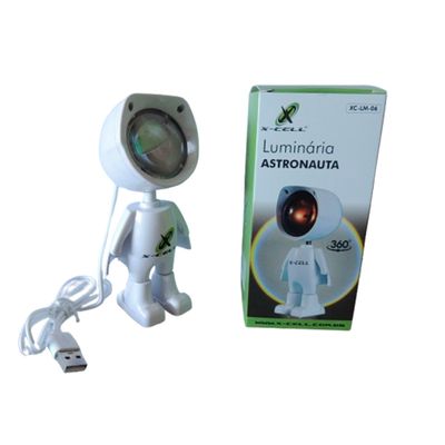 Luminária Astronauta LED Branco 360° XC-LM-06