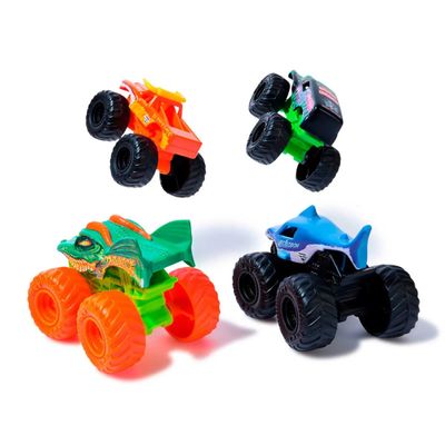 Monster Jam Kit Com 4 Carrinhos Clássicos 1:72 - Sunny 3344