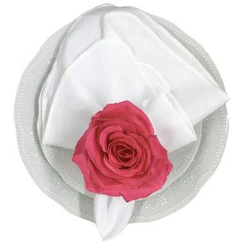 Kit 4 Porta Guardanapo Botão de Rosa Colombiana Pink