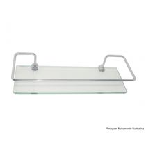 Porta Shampoo Hidrolar Vidro Reto 40X10Cm