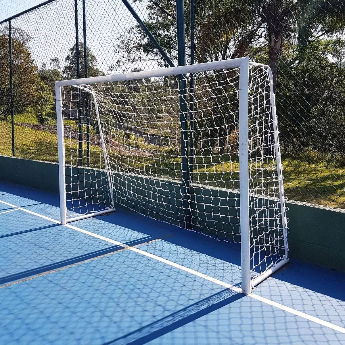 Par Rede Gol Futsal Futebol De Salão Fio 4mm Proteção U.v.