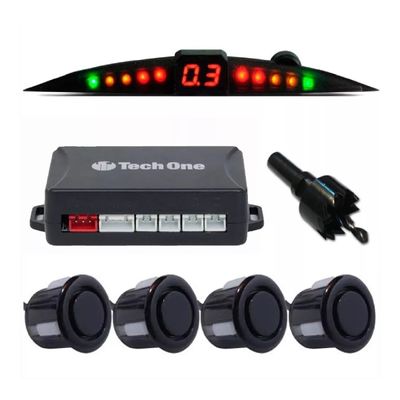 Sensor Estacionamento Ré Preto Com Visor Slim Pólo 2003/2023