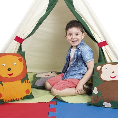 Kit Oca Cabana Divertida com Almofadas - Tecido - Colorido - 3145 - Carlu