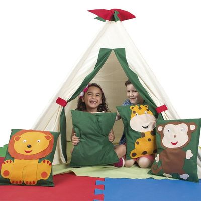 Kit Oca Cabana Divertida com Almofadas - Tecido - Colorido - 3145 - Carlu