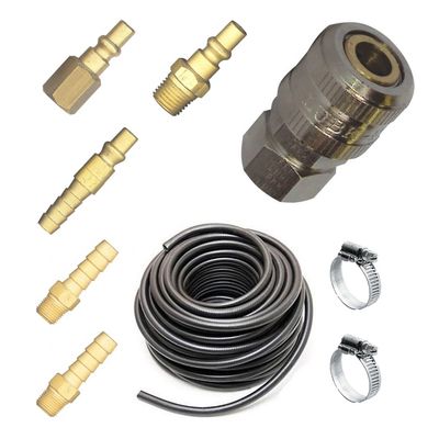 Kit 10 mts Mangueira 5/16 para Compressor + Engate Rápido