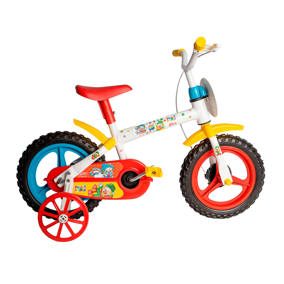 Bicicleta Infantil Patati E Patatá Aro 12 Com Rodinhas De Treinamento Bike Criança Styll Baby