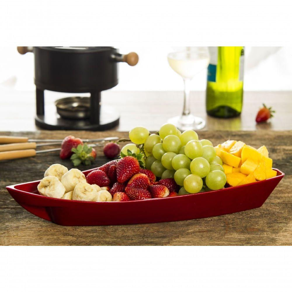 Conjunto De Barca Sushi 3,5l 6 Peças Branco Em Polipropileno Linha Tropical Vem