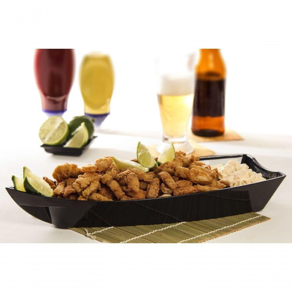Barca Sushi 600ml Branca Em Polipropileno Linha Tropical Vem