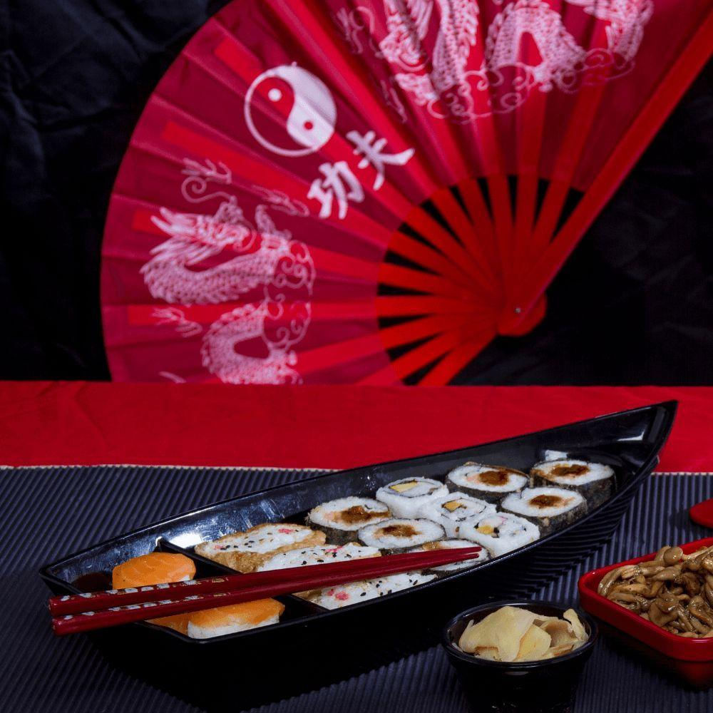 Barca Sushi 1l Verde Em Polipropileno Linha Tropical Vem
