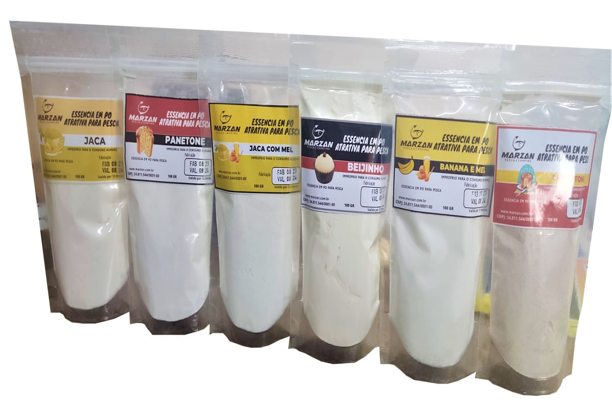 Essência Atrativa Em Po para Pesca Banana e Mel - Marzan