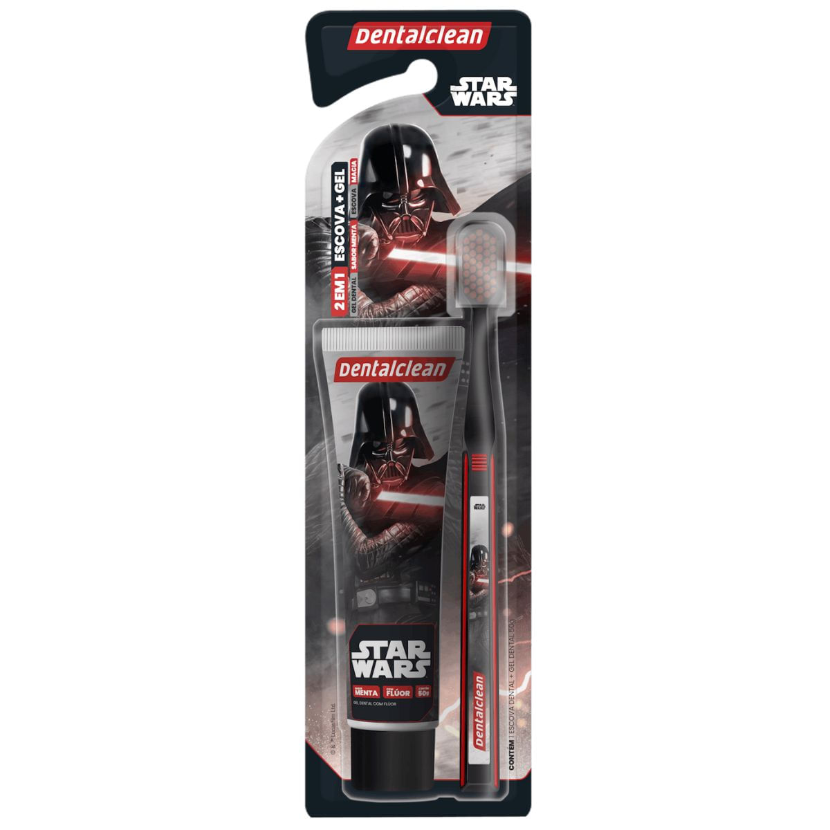GEL DENTAL + ESCOVA MACIA JUVENIL - STAR WARS - DENTALCLEAN