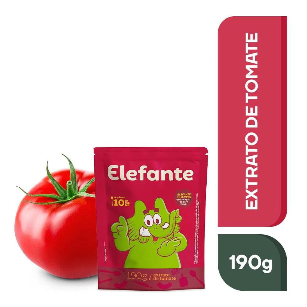 Elefante Extrato Tomate Sache 190g