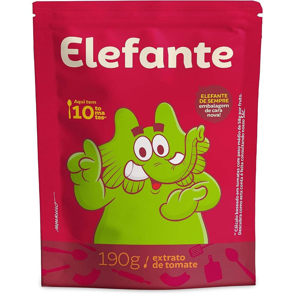 Elefante Extrato Tomate Sache 190g