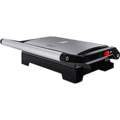 Mini Grill Elétrico Oster OGRL230 2 em 1 com abertura 180° - Inox Inox / 110