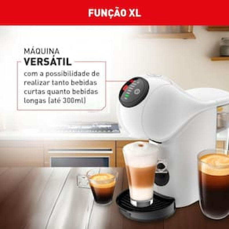 Máquina de Café Arno Nescafé Dolce Gusto Genio Basic DGS1 Multi bebidas, Digital e Automática - Branca
