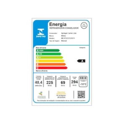 Geladeira Midea Cycle Defrost Duplex MD-RT411FGF01 Branca - 294L Branco / 110