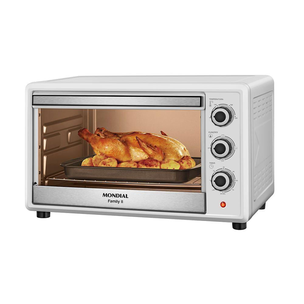 Forno Elétrico 42L Family II Mondial Branco/Inox 127V