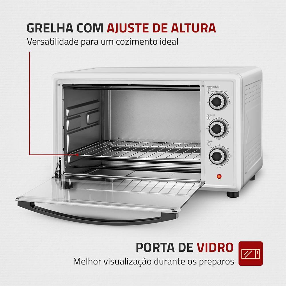 Forno Elétrico 42L Family II Mondial Branco/Inox 127V