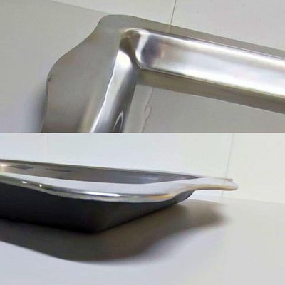 Bandeja Inox Retangular Decorativa Multiuso 42x28 Cm Servir