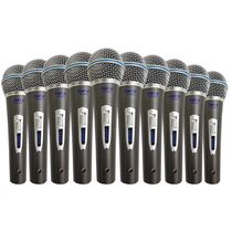 Kit 50 Microfones Dinâmicos com Fio TK 22C Onyx