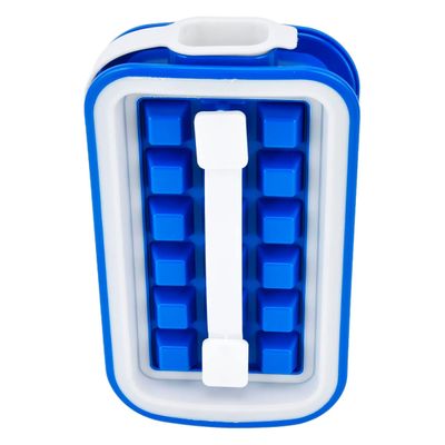Forma Bandeja Para Gelo Dupla de Silicone e Plástico Ice Box 22CM Linha Casa Premium