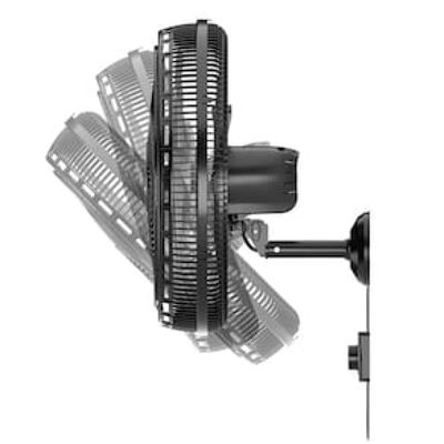 Ventilador de Parede Britânia BVT575 Maxx Force 47cm com 3 Velocidades, 6 Pás e 176W - Preto Preto / 110