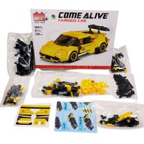 Super Famous Car Sport Amarelo 328 Pecas Folia