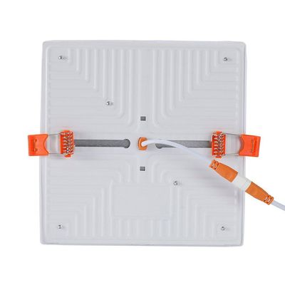 Painel De Led Blumenau Frameless Quadrado Sobrepor-embutir 24w Bivolt 3000k Luz Amarela