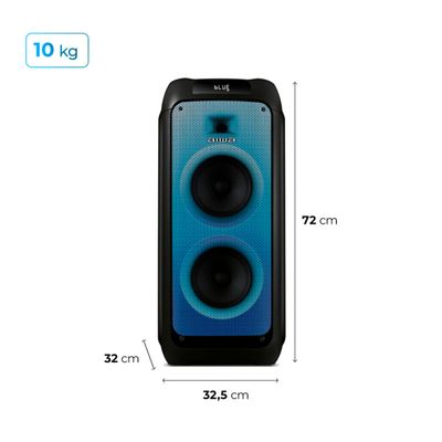 Caixa de Som PartyBox AIWA PB-05 Bluetooth 20H RGB USB TWS Preto BIV