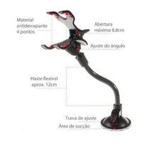 Suporte Veicular Universal para Celular Exbom SP-T20