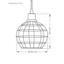 Pendente Taschibra Stuck 1lamp E27 15050874