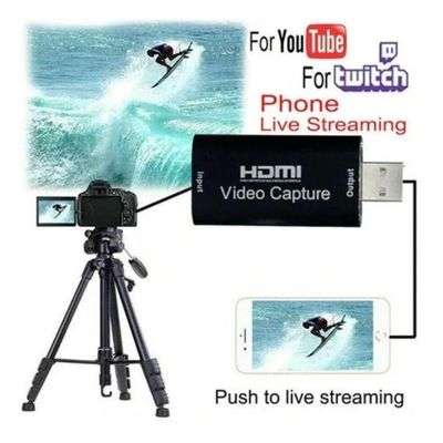 Placa De Captura Hdmi Usb 2.0 4k 1080p Streaming Gamer Live