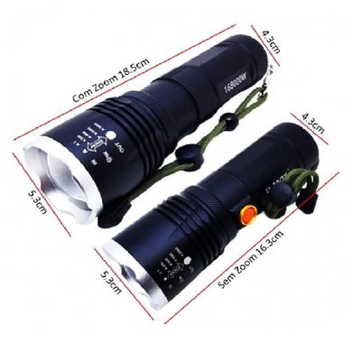 Lanterna Holofote Tática Led P70 Com Zoom Ajustável - Bm8504