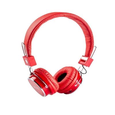 Fone de Ouvido Bluetooth Micro Sd Mp3 Rádio Fm Player B05 Vermelho