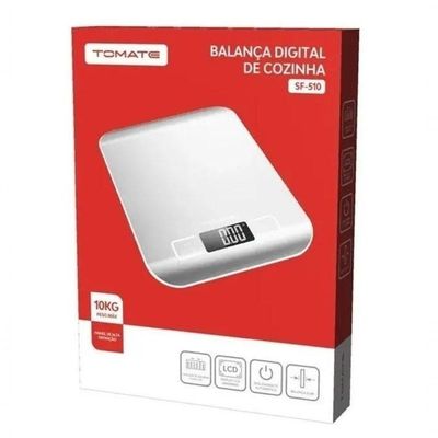 Balança Digital Inox Para Cozinha 10kg Dieta E Nutrição