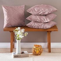 Kit 04 Almofadas Cheias Aveline 45cm X 45cm Rose