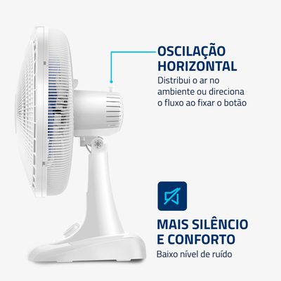 Ventilador de Mesa Mondial - 06 Pás - VSP-40-W 110V