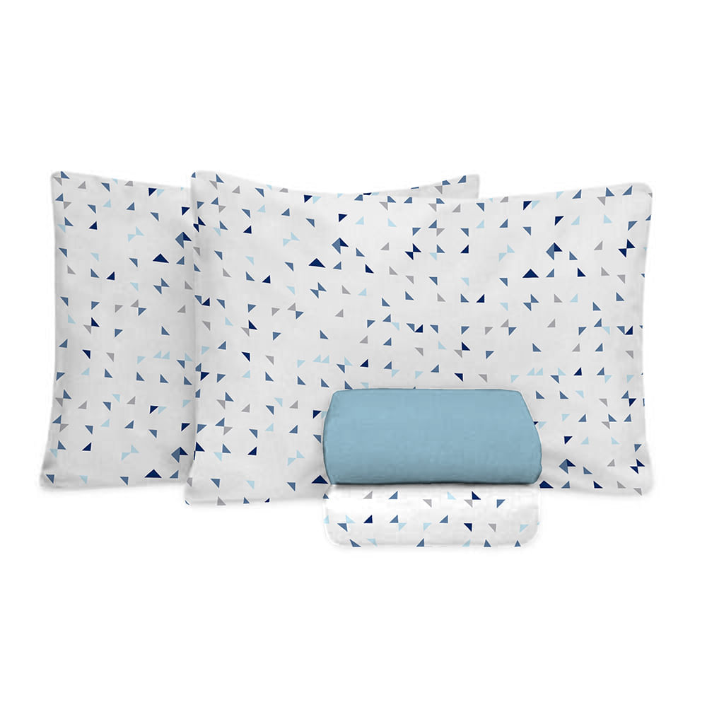 Jogo de Cama Queen Size 200 Fios Fiori - Heitor (7603)